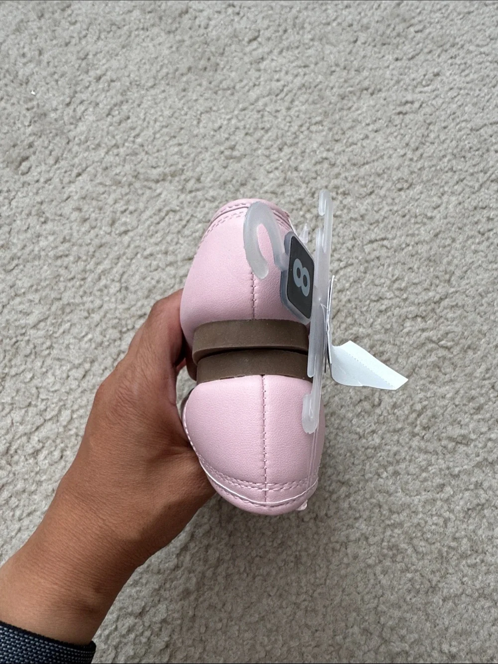 NWT OshKosh B'gosh Light Pink Bow Mary Jane Flats - Size 8